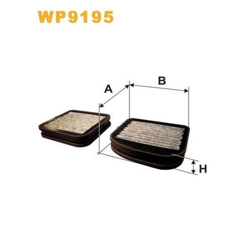 Фільтр салону WIX FILTERS Mercedes CL (C215), E (W/S210), Maybach (W240), S (W220) (WP9195) WP9195 фото