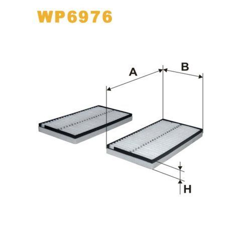 Фільтр салону WIX FILTERS BMW Serie 5 (E60/E61), Serie 6 (E63/E64) (WP6976) WP6976 фото