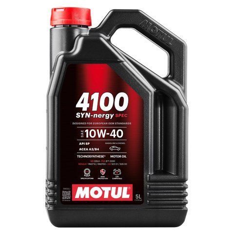 Олива моторна MOTUL 4100 Syn-nergy Spec 10W-40 5 л (112892) 112892 фото