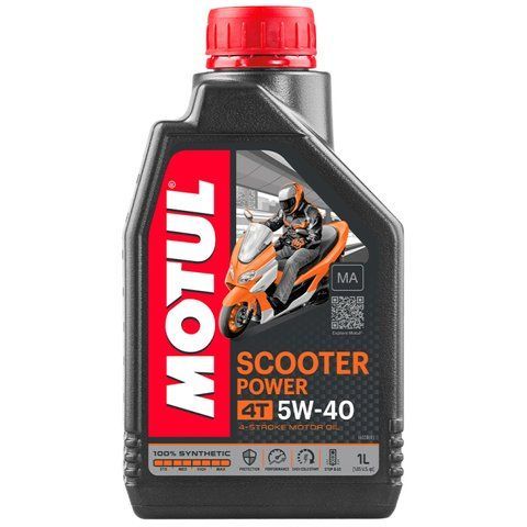 Олива моторна MOTUL 4T MA Scooter Power 5W-40 1 л (105958/832001) 105958 фото