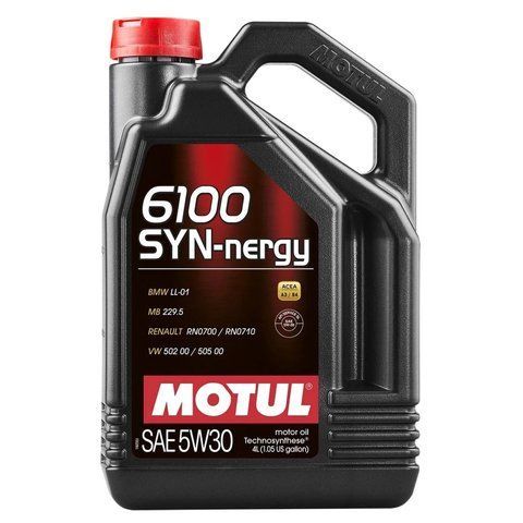 Олива моторна MOTUL 6100 Syn-nergy 5W-30 4 л (113144) 113144 фото