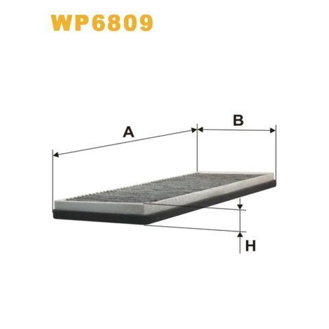 Фільтр салону WIX FILTERS Audi A4 (B5/8D), Cabriolet, Coupe, Coupe Quattro, Volkswagen Passat (3B2 (WP6809) WP6809 фото