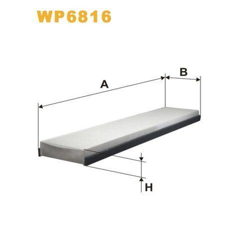 Фільтр салону WIX FILTERS Ford Cougar, Mondeo I (93-96), Mondeo II (96-00) (WP6816) WP6816 фото