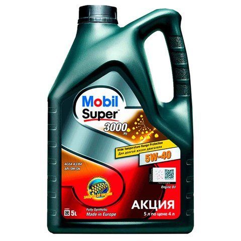 Олива моторна MOBIL Super 3000 x1 5W-40 5 л (154542) 154542 фото
