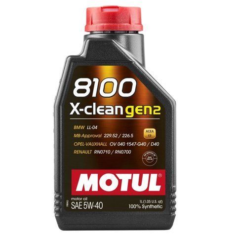 Олива моторна MOTUL 8100 X-clean gen2 5W-40 1 л (854111) 109761 фото