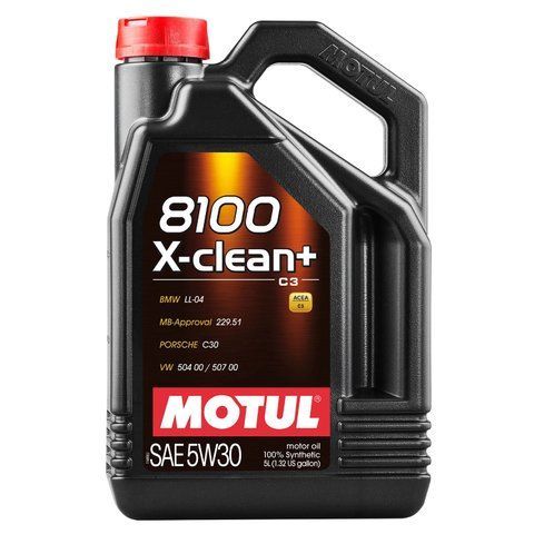 Олива моторна MOTUL 8100 X-clean+ C3 5W-30 5 л (106377/854751) 106377 фото