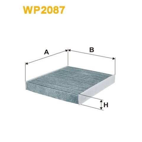 Фільтр салону WIX FILTERS Audi A1, Seat Ibiza V, Toledo IV, Skoda Fabia II, Rapid, Roomster, VW Po (WP2087) WP2087 фото
