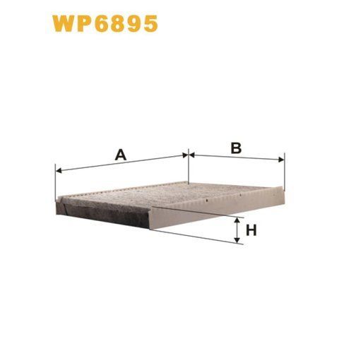 Фільтр салону WIX FILTERS Audi A3 (8L1), TT (8N), Seat Leon I, Volkswagen Bora, Golf IV, New Be (WP6895) WP6895 фото