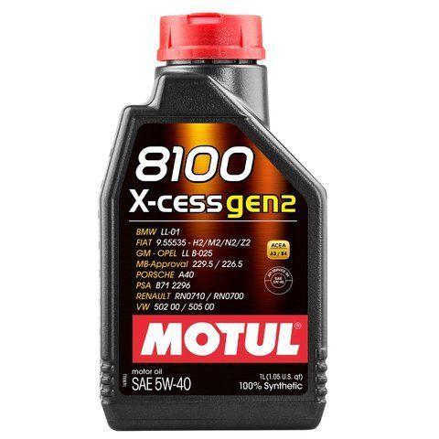 Олива моторна MOTUL 8100 X-cess gen2 5W-40 1 л (109774/368201) 109774 фото
