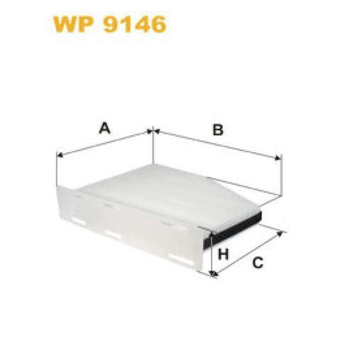 Фільтр салону WIX FILTERS Audi A3 II, Q3, Seat Alhambra II, Altea, Leon II, Toledo III, Skoda O (WP9146) WP9146 фото