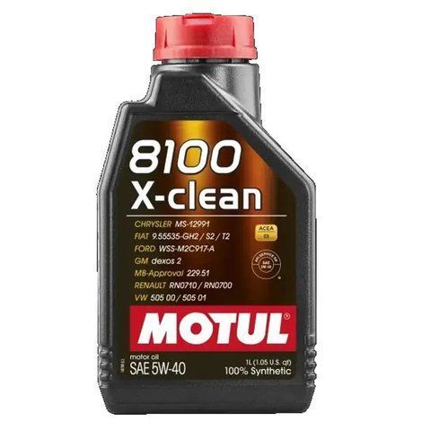 Олива моторна MOTUL 8100 X-clean 5W-40 1 л (102786) 102786 фото