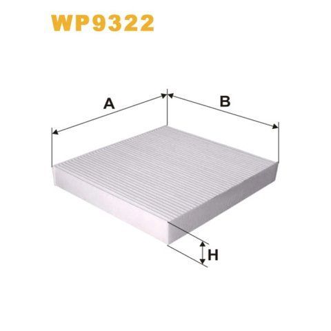 Фільтр салону WIX FILTERS Citroen C-Crosser, C4 Aircross, Isuzu D-Max, Mitsubishi ASX, Lancer V (WP9322) WP9322 фото