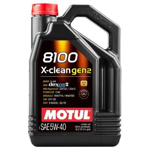 Олива моторна MOTUL 8100 X-clean gen2 5W-40 5 л (109762/854151) 109762 фото