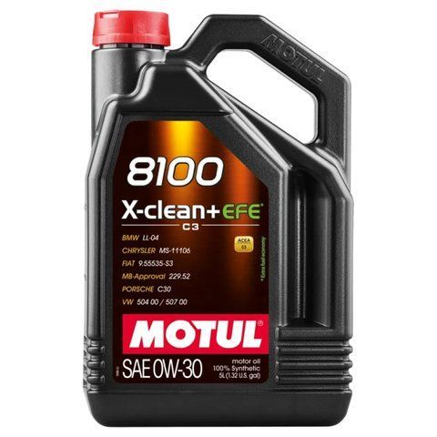 Олива моторна MOTUL 8100 X-clean+ EFE 0W-30 5 л (111678) 111678 фото