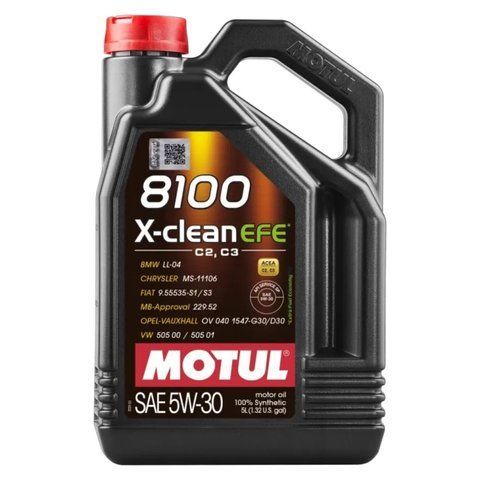 Олива моторна MOTUL 8100 X-сlean EFE 5W-30 5 л (109471/814051) 109471 фото
