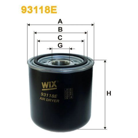 Фільтр повітряний (вологовідділювач) WIX FILTERS Astra, Bova, Daf, Evobus (Mercedes Bus/Setra), Iveco, Kaessbohrer, Le (93118E) 93118E фото