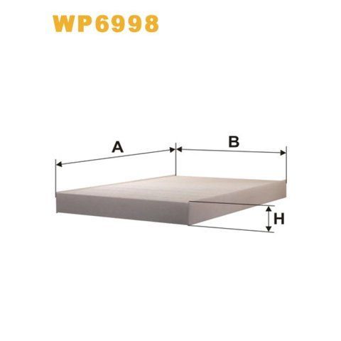 Фільтр салону WIX FILTERS Audi A4 (B6,B7/8E,8H), A6 (4B/C5), A6 Quattro/Allroad, Allroad I (4BH), (WP6998) WP6998 фото