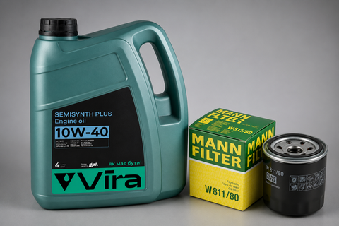 Комплект для заміни оливи S-Power 10W-40 2в1 Жигули Славута-таврія  VI0352/W811/80 фото