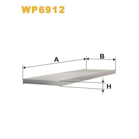 Фільтр салону WIX FILTERS Citroen Jumper I, Jumper II, Fiat Ducato (94->), Ducato 2002, Peugeot Bo (WP6912) WP6912 фото