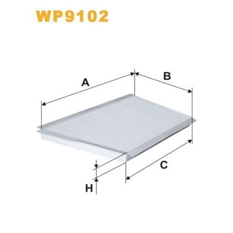 Фільтр салону WIX FILTERS Mercedes C (W203/C203/T203), CLC (CL203), CLK (A/C209) (WP9102) WP9102 фото